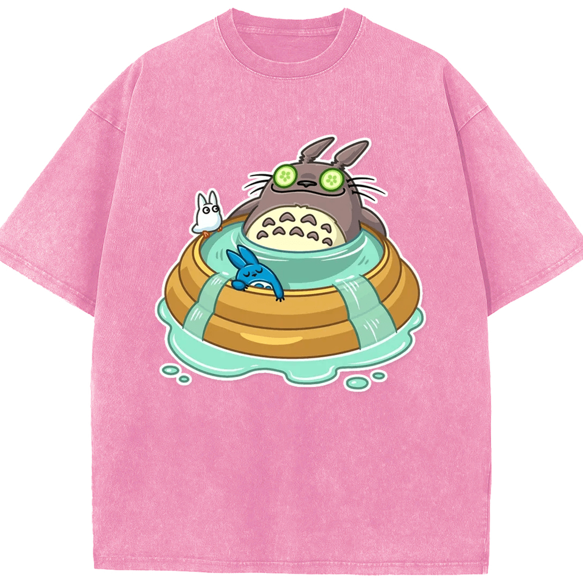 （画像用） となりのトトロ 草壁メイ 草壁サツキ My Neighbor Totoro Satsuki Kusakabe Mei Kusakabe 綿100% ヴィンテージ風 半袖Tシャツ（フロントプリント）